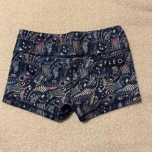 FLEO Blue Wind Wings Shorts OG CrossFit Bike Short Booty Originals